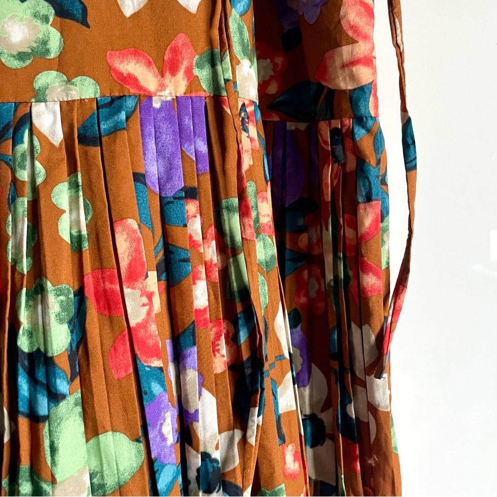 Current Air Floral Pleated Skirt Maxi Dress Size S NWT - Picture 11 of 14
